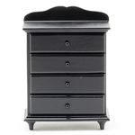 Chest of Drawers Black (3-5/16" W x 4-5/8" H x 1-9/16" D)