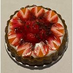 1:12 Scale Strawberry Pie (21 Diam x 5Hmm)