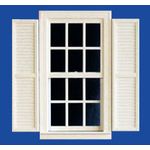 Window with Shutters Set (Plastic) (165 x 90 fits hole 150 x 85mm)