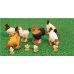 Chickens Set of 13 Assorted (About 35mm)