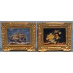 Pair of rectangular Pictures (50 x 60mm)