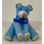 Teddy Bear Sitting Blue (24 x 25 x 21mm)