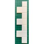 Quoin Corner Stones White Pk 6 (180 Long x 15 Small and 45 Large mm)