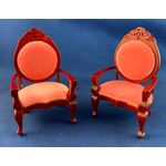 Chairs Old Oak Pink Set of 2 (45 x 42 x 86Hmm)