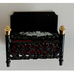 Fireplace Grate Glowing Embers (40W x 23D x 33Hmm (Back)) 12V Supply