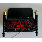 Fireplace Grate Glowing Embers (40W x 23D x 33Hmm (Back)) 12V Supply