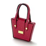 Lady's Handbag (Purse) Red (1.25"H x 1"W x 0.125"D)