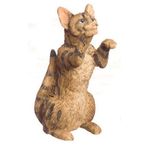 Cat Begging Brown (1.5"H x 0.75"W x 0.5"D)