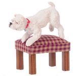 Dog West Highland Terrier, Standing, White (1.75"H x 1.125"W x 1.5"D)
