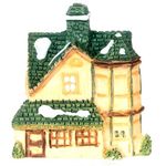 Small Manor House (1"H x 1"W x 0.75"D)