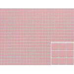 Tile: 1/4 Sq, 11" X 15 1/2", Pink, Jr333
