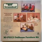 Greenleaf 30 Piece Wooden Dolls House Furniture Kit - Old stock clearance