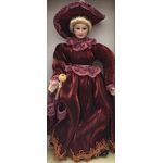 Mother Doll  in Red / Burgundy (153mmH)