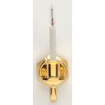 Single Candle Wall Sconce with Bi-Pin Bulb (1.25"H x 0.75"W x 0.5"D)