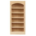 1:24 Bookcase 5 Shelf (3.75"H x 1.75"W x 0.75"D)