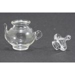 Glass Teapot (1-7/8" W x 5/8" H x 5/8" D)