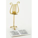 Brass Music Stand with Sheet Music (2 1/8"H)