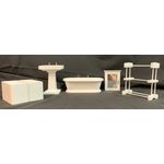 1:6 Bathroom Set 5 Pieces NOTE: Small Sizes, Check Dimensions - Old Stock Clearance
