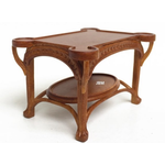 Art Nouveau Sofa Table Walnut (3" x 2 1/8" x 1 13/16")