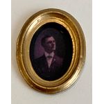 Small Framed Painting - Gentleman (30 x 25mm)