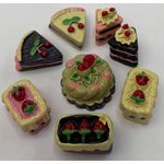 Cakes Resin Set of 8 Pieces