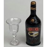 Baileys Bottle with Empty Glass (Bottle 11Diam x 33Hmm)