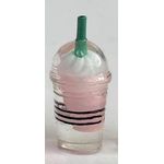Light Pink Drink with Cream on Top (12Diam x 25H + 5mmH straw)