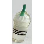 White Drink with Cream on Top (12Diam x 25H + 5mmH straw)