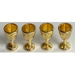 Goblet Set 4 Gold (7 Diam x 15Hmm)