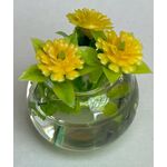 Bowl of Yellow Flowers (25 Diam x 30Hmm)