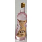 1:6 or Large 1:12 Shapely Wine Bottle Pink (10 Diam x 40Hmm)