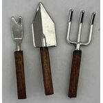 Garden Tools Brown Handles 3 Pieces (35Lmm)