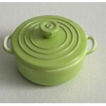 Baking Dish with Lid Green (20Diam x 14Hmm)