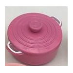 Baking Dish with Lid Pink (20Diam x 14Hmm)