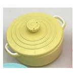 Baking Dish with Lid Yellow (20Diam x 14Hmm)