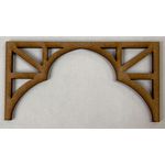 Vaulted Ceiling Set of 3 for Book Nook Kit Small Laser Cut (96 x 50mm)