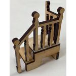 Staircase Low Kit for Book Nook Kit Laser Cut (50H x 20Dmm)