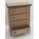 Chest of Drawers Tall Kit Laser Cut (62Wx33Dx85Hmm)