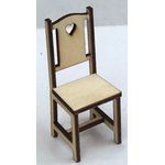 1:24 Dining Chair with Heart Pattern Laser Cut