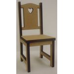 Dining Chair with Heart Pattern Laser Cut