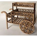 Flower Cart Kit Laser Cut (W:75 x H:120mm x L:120(not counting handles))