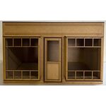 "Shop Front 2" Roombox with Bay Windows, Additional Perspex Top (393W x 283D x 243Hmm Internal Dimensions)