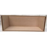 1:24 Long Room Box Perspex Front and Wooden Top Kit (Inside 374W x 153D x 134Hmm)