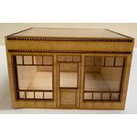 1:48 Room Box 'Shop Front 2' with Perspex Front and Top Kit (Inside 102W x 85D x 68Hmm)