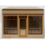 1:24 Room Box Shop Front 2 with Wooden Top Kit (Inside 192W x 149D x 133Hmm)