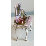 Pink Decoupage Dressing Table by Lynne's Minis (90W x 50D x 120Hmm)