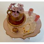 Sewing Table Pink by Lynne's Minis (65W x 50D x 60Hmm)