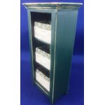 Green Cupboard with Storage Baskets by Lynne's Minis (50W x 30D x 125Hmm)