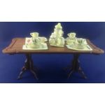 Wooden Inlayed Dressed Dining Table by Lynne's Minis (157W x 90D x 100Hmm)