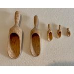 Scoops showing sizes